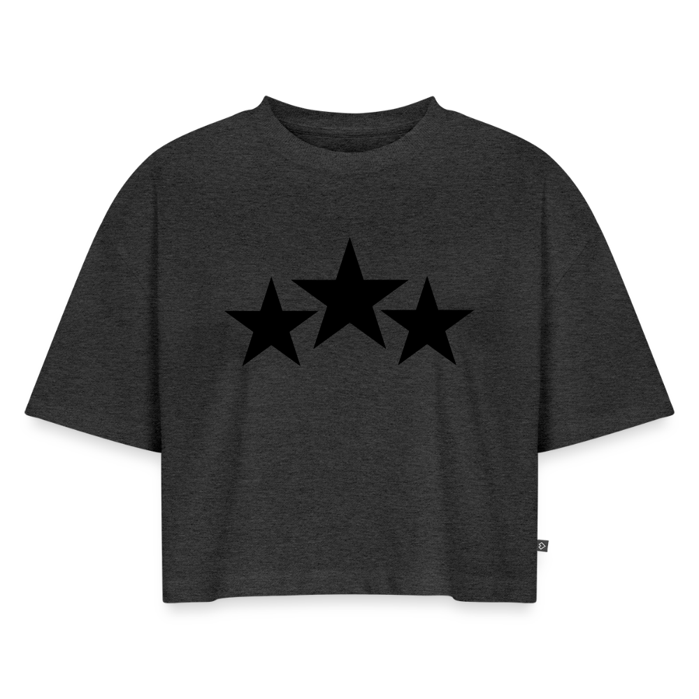 T-shirt oversized épais Femme - anthracite chiné