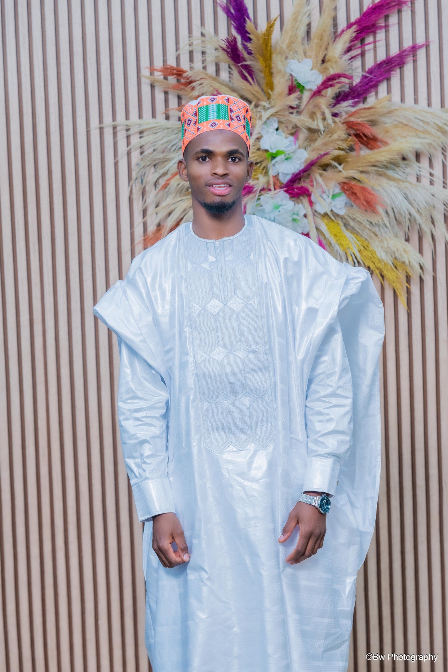 BAZIN HOMME 3 PIÈCES (GRAND BOUBOU AFRICAIN)