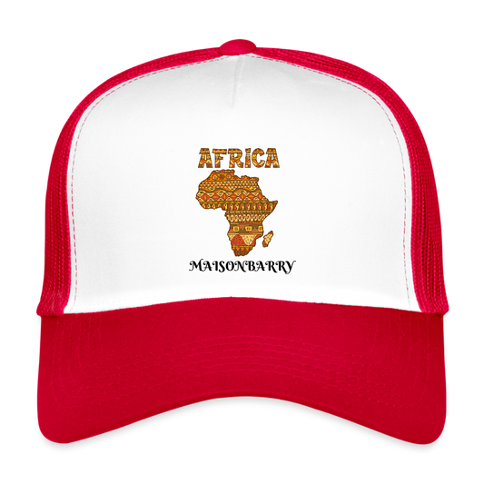 Trucker Cap - blanc/rouge