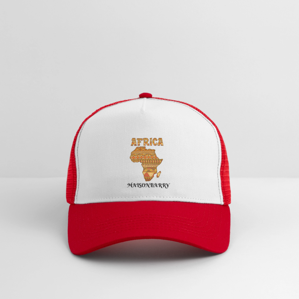 Trucker Cap - blanc/rouge