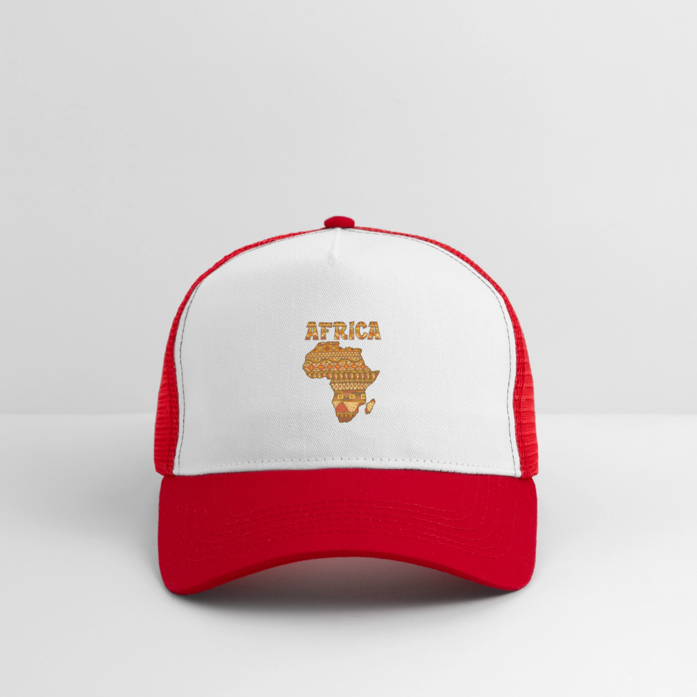 Trucker Cap - blanc/rouge