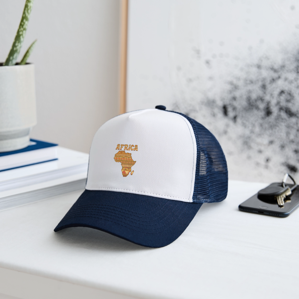 Trucker Cap - blanc/marine