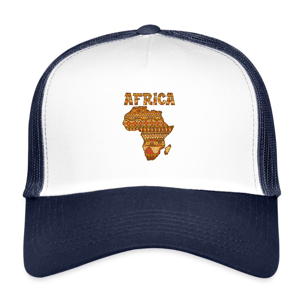 Trucker Cap - blanc/marine