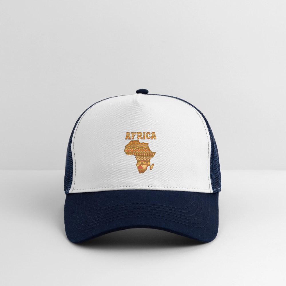 Trucker Cap - blanc/marine