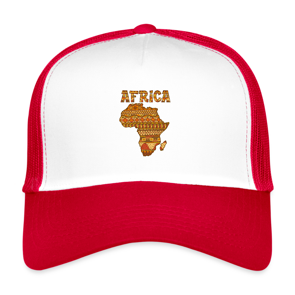 Trucker Cap - blanc/rouge