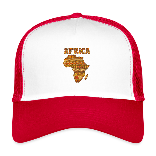Trucker Cap - blanc/rouge