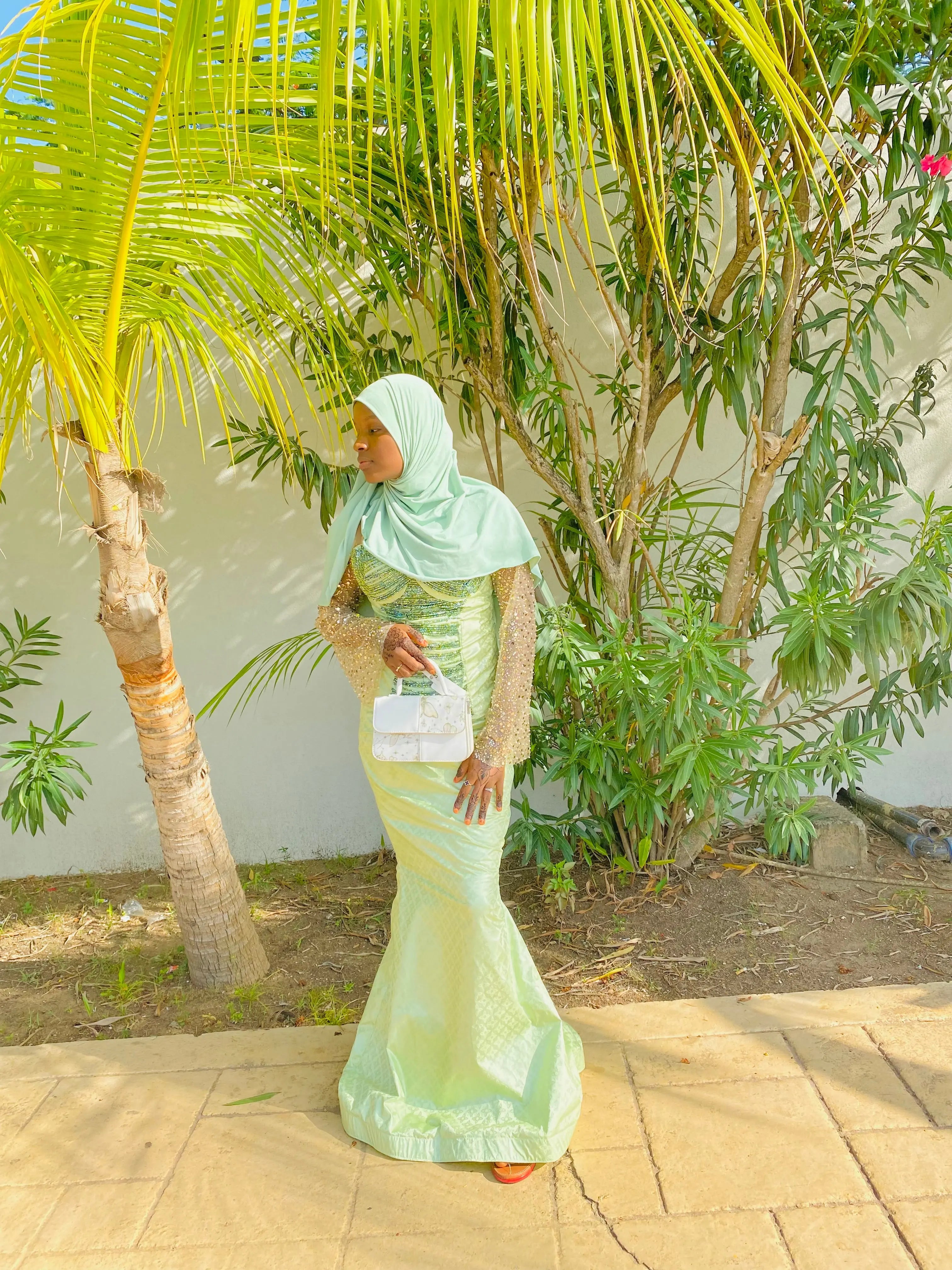 Ensemble Bazin Femme Élégant - Perles et Paillettes MaisonBarry